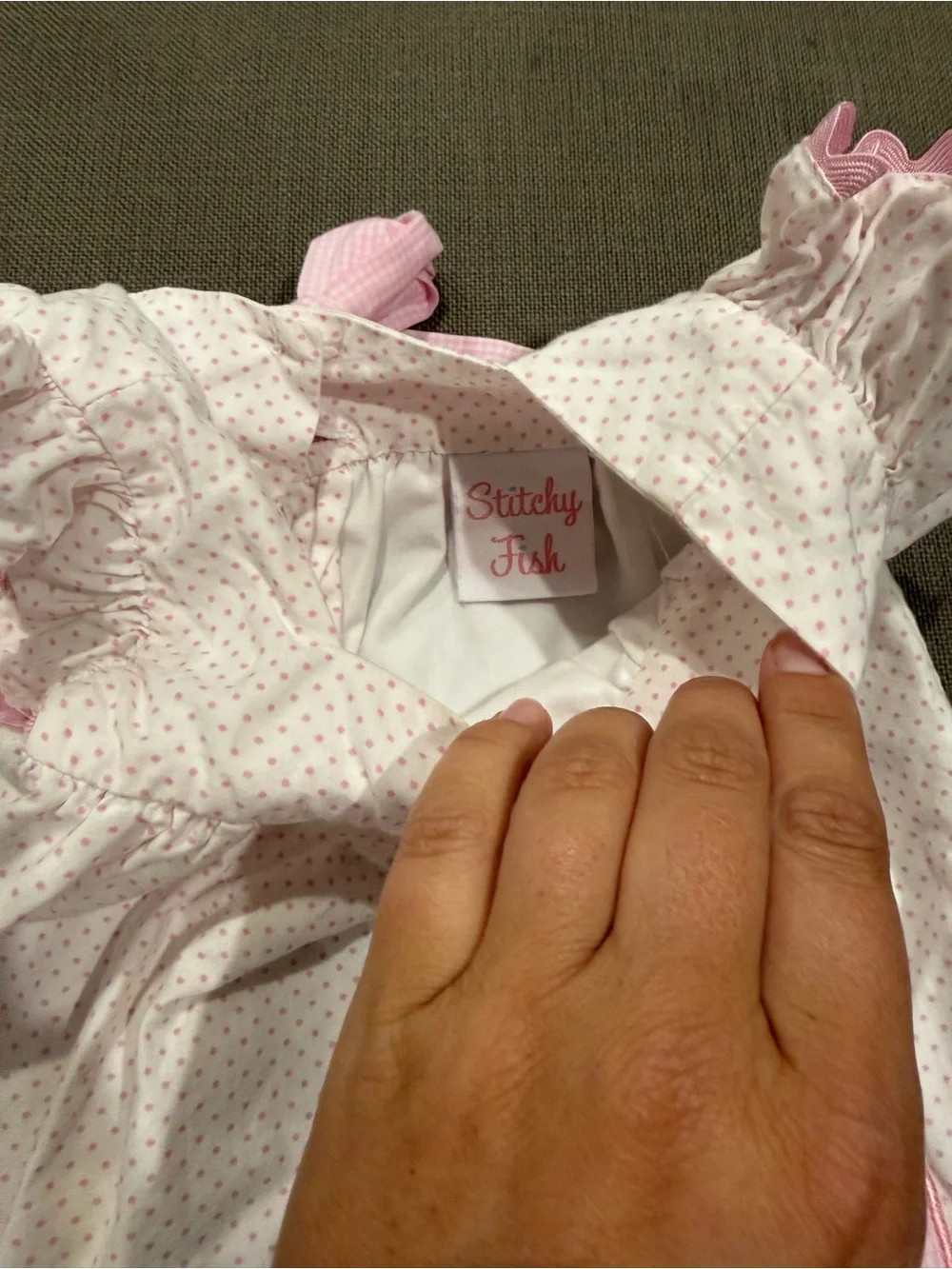 Girls Pink Strawberry Appliqué Two-Piece Set